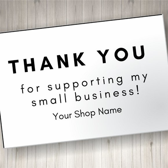 PRINTED Custom Thank you Cards and Stickers - Picture 2 of 3